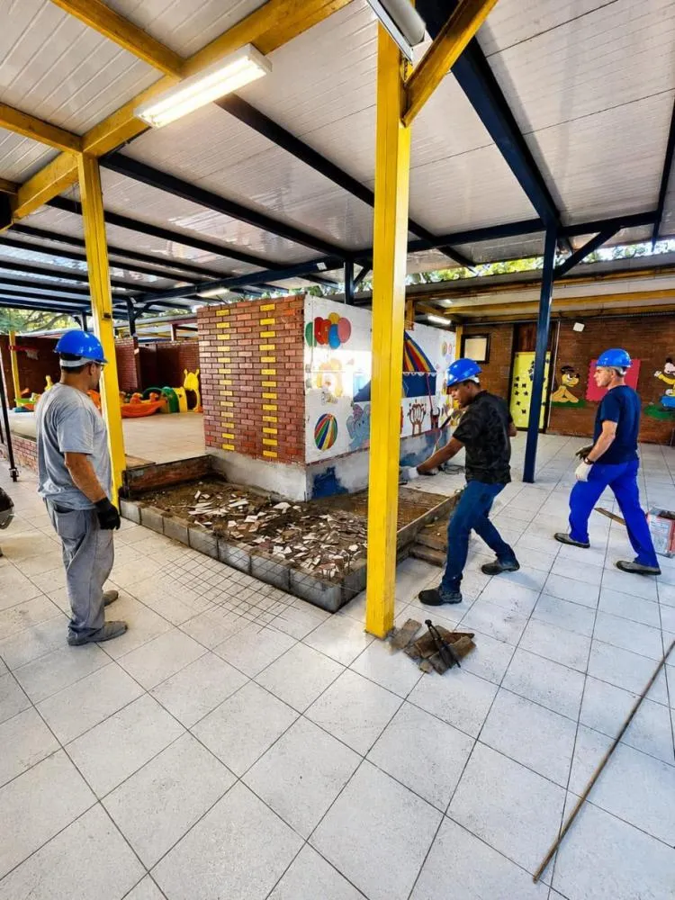 Escola municipal da Vila Belmiro, em Santos, passa por modernização para ampliar acessibilidade e segurança