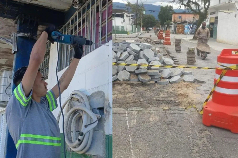 Cubatão intensifica serviços de manutenção urbana e zeladoria em diferentes regiões da cidade