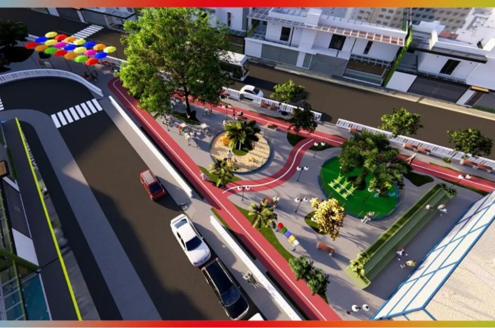 Também está prevista a abertura de um passeio entre os jardins, com cerca de 2,50 metros de largura e cinco metros de comprimento, para facilitar a circulação e a integração entre os ambientes da praça.