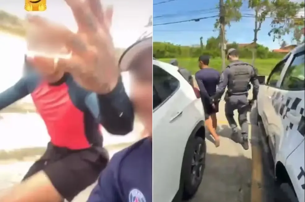 A abordagem ocorreu na tarde da última quarta-feira (21), em frente a uma adega no bairro Jardim Coronel. Segundo a Secretaria de Segurança Pública (SSP), os policiais tiveram conhecimento das gravações que exibiam os roubos e localizaram os dois jovens.