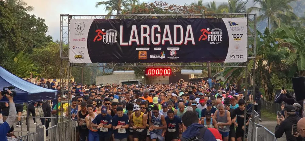 Nova Corrida do Forte reúne 1.500 atletas em Guarujá