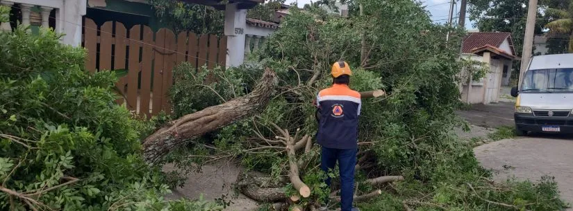 Boletim da Defesa Civil atualiza situação após fortes ventos em Caraguatatuba