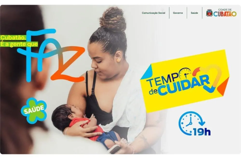 Saúde divulga a programação do Tempo de Cuidar para agosto em Cubatão